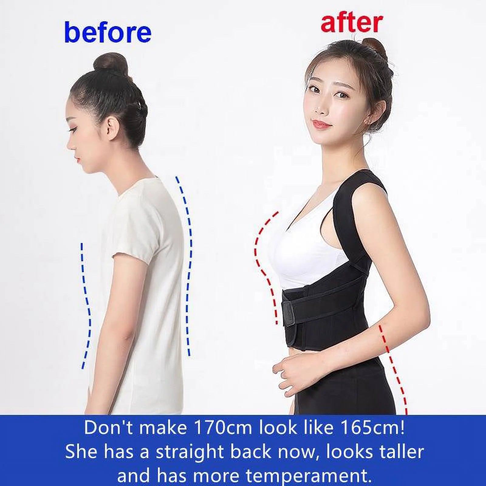 Back Brace Posture Corrector for Men and Women, Adjustable Posture Back Brace for Upper and Lower Back Pain Relief, Muscle Memory Support Straightener